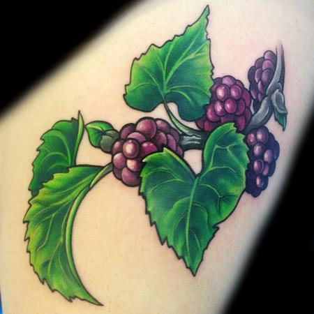 Mathew Clarke - raspberry tattoo